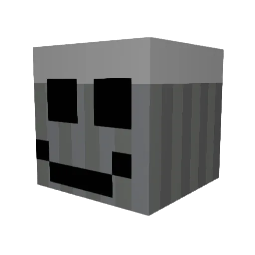 Garb8015 Minecraft avatar head, 3D render