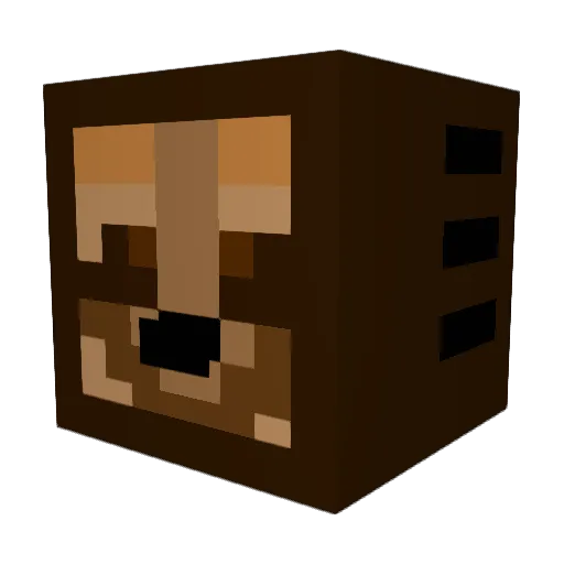 GarbaageKing Minecraft avatar head, 3D render