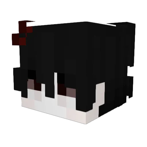 Garbaga Minecraft avatar head, 3D render