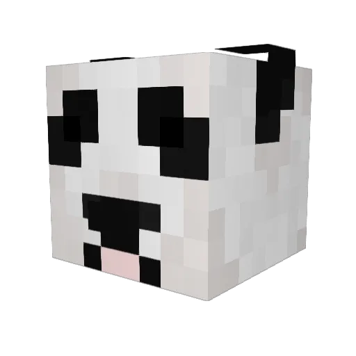 GarbageDay_ Minecraft avatar head, 3D render
