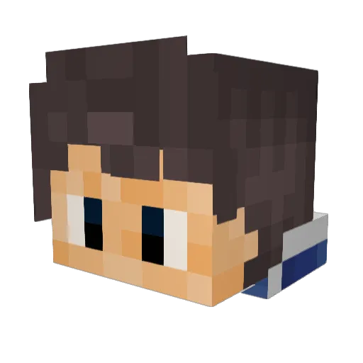 GarbageMan5 Minecraft avatar head, 3D render