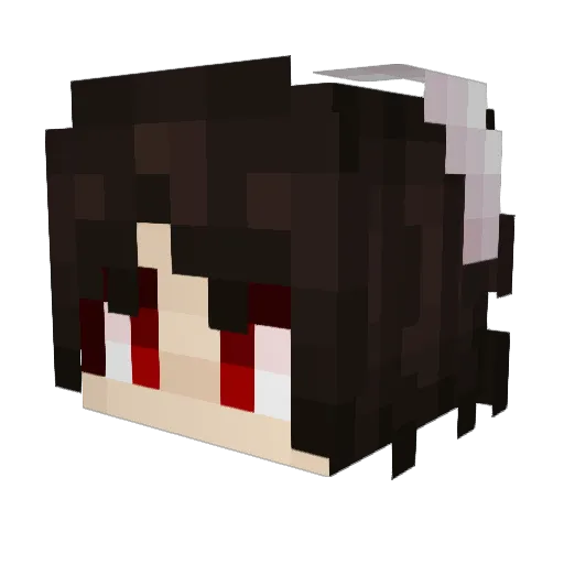 Garbage_Tei Minecraft avatar head, 3D render
