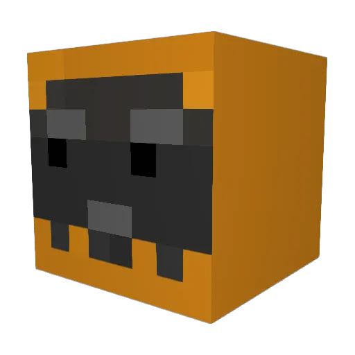 Garbagecontent Minecraft avatar head, 3D render