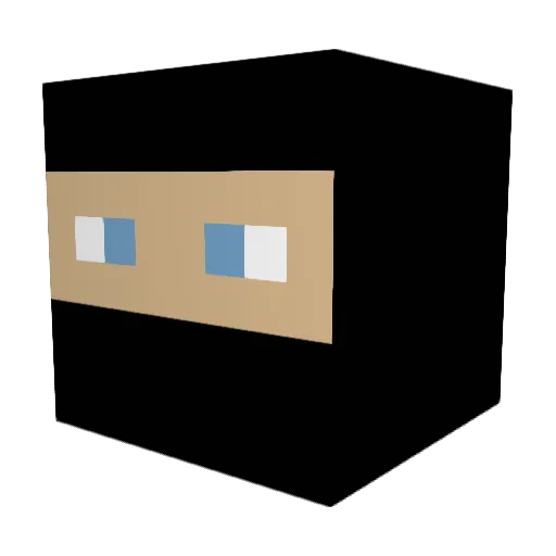 Garbageheapp Minecraft avatar head, 3D render