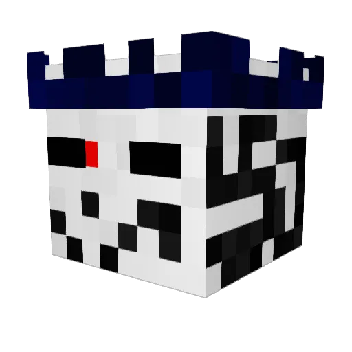 Garbagemx Minecraft avatar head, 3D render