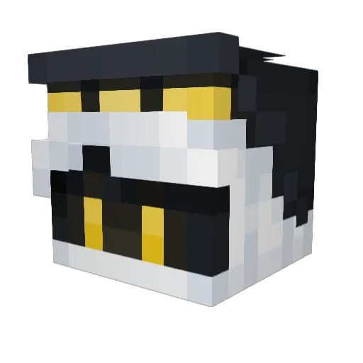 Garblesnarf Minecraft avatar head, 3D render