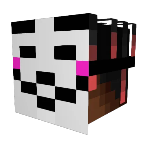 GarboJarvo Minecraft avatar head, 3D render