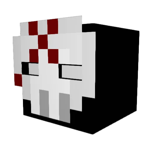 Garcaz Minecraft avatar head, 3D render