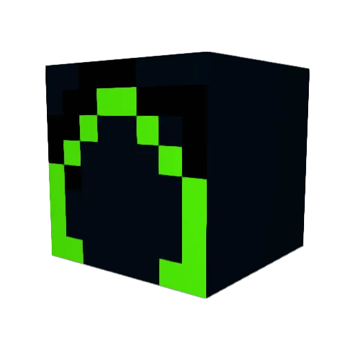 GarchuChu Minecraft avatar head, 3D render