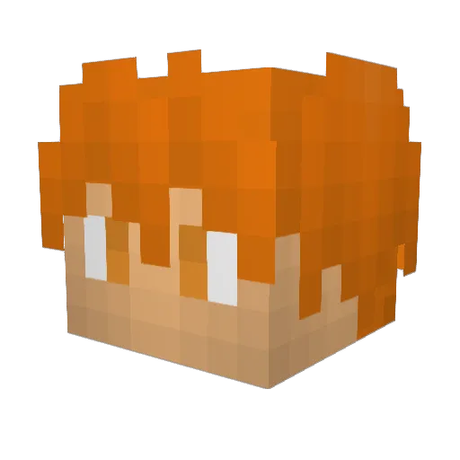 GarciaExperts Minecraft avatar head, 3D render