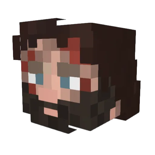 Garcia_FN Minecraft avatar head, 3D render