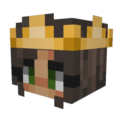Garcymore Minecraft avatar head, 3D render