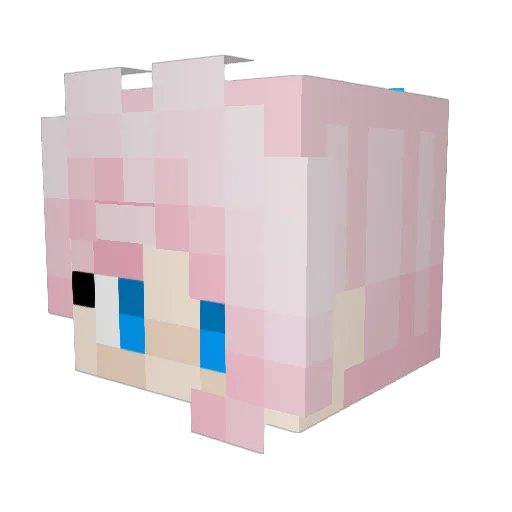 GardenAngel Minecraft avatar head, 3D render