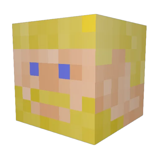 GardenChops Minecraft avatar head, 3D render