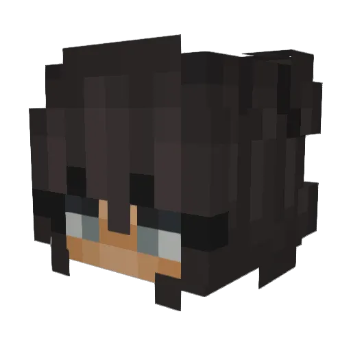 GardenOfRoses Minecraft avatar head, 3D render