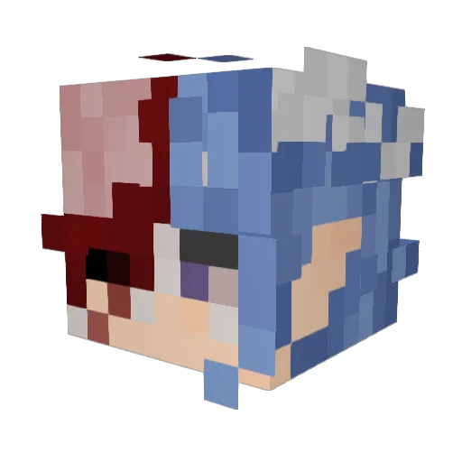 GardenOfZen Minecraft avatar head, 3D render