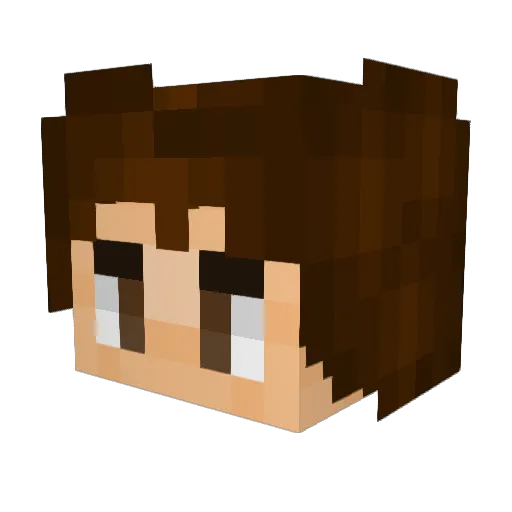 Gardevoir234 Minecraft avatar head, 3D render
