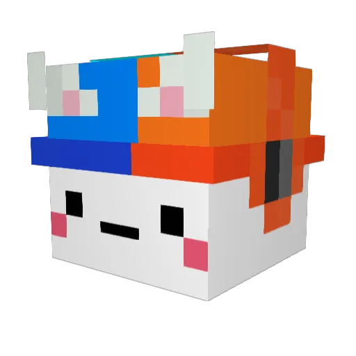 Gardien95 Minecraft avatar head, 3D render