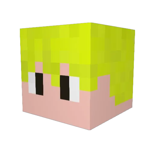 GardinGR Minecraft avatar head, 3D render