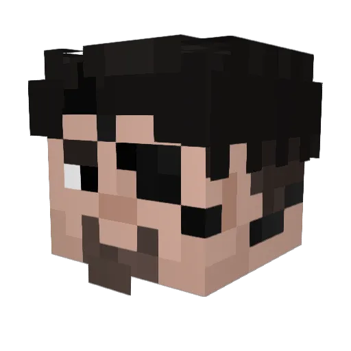 Gardrex Minecraft avatar head, 3D render