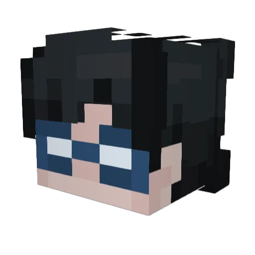 Garen209 Minecraft avatar head, 3D render
