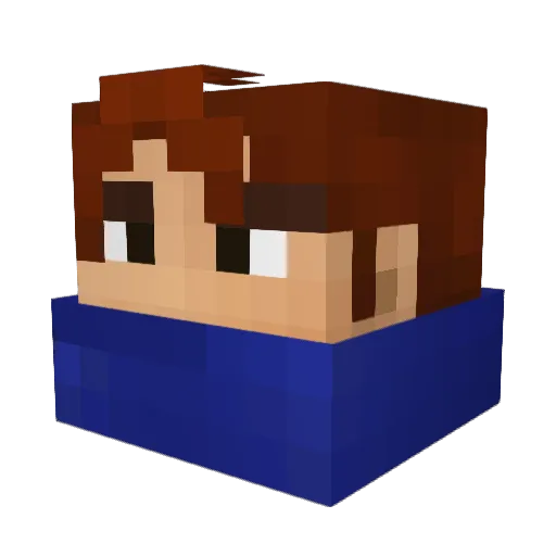 Garen_I Minecraft avatar head, 3D render