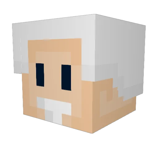 GarethB_Raps Minecraft avatar head, 3D render