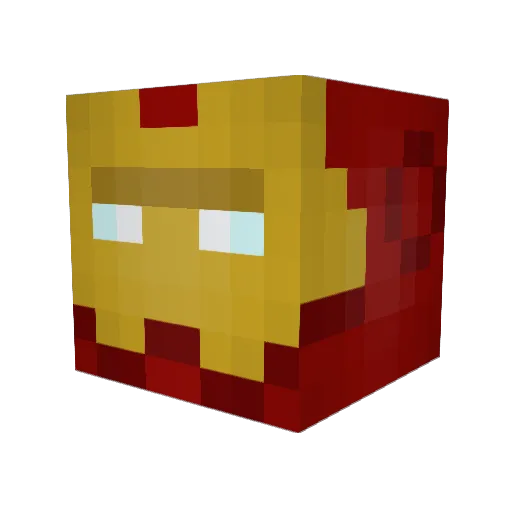Garethclin Minecraft avatar head, 3D render