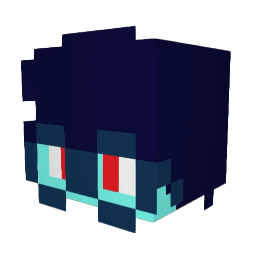 Garett_The_Carot Minecraft avatar head, 3D render