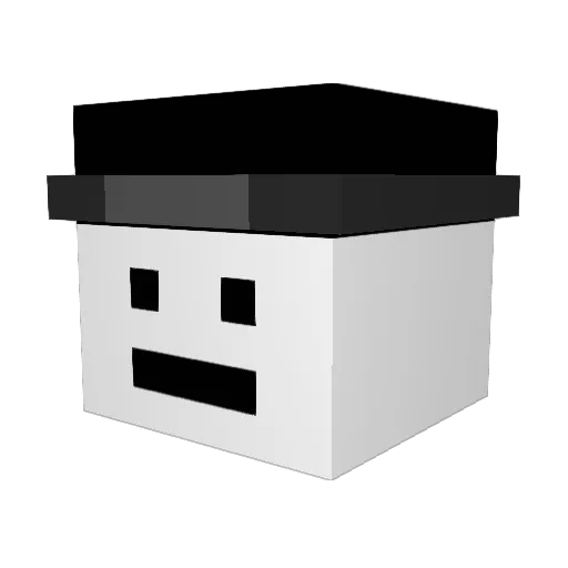 Garf_man Minecraft avatar head, 3D render