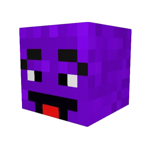 Garfbarf64 Minecraft avatar head, 3D render