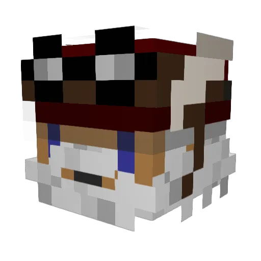 Garficar Minecraft avatar head, 3D render