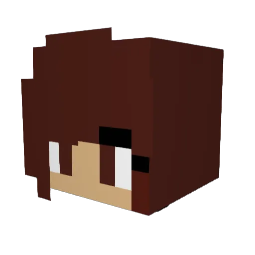 Garfield00420 Minecraft avatar head, 3D render