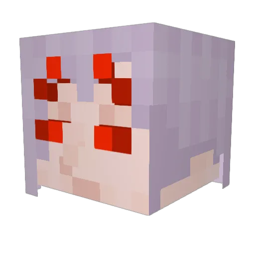 Garfield021 Minecraft avatar head, 3D render