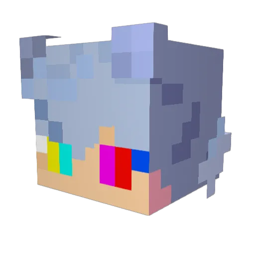 Garfield123487 Minecraft avatar head, 3D render