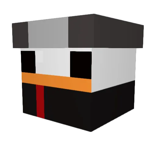 Garfield_png Minecraft avatar head, 3D render