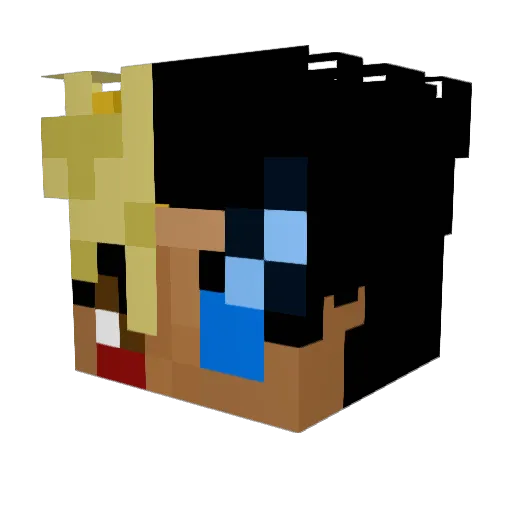 Garfieldaffi Minecraft avatar head, 3D render