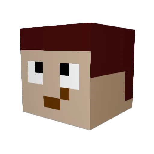 Garfunckle06 Minecraft avatar head, 3D render