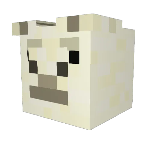 Garfunklee Minecraft avatar head, 3D render