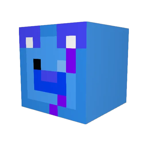 Garg_pp Minecraft avatar head, 3D render