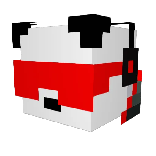 GargiPL Minecraft avatar head, 3D render