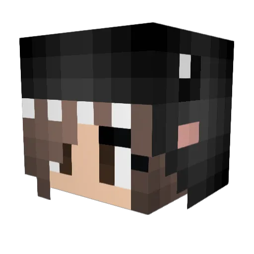 Gargonka Minecraft avatar head, 3D render