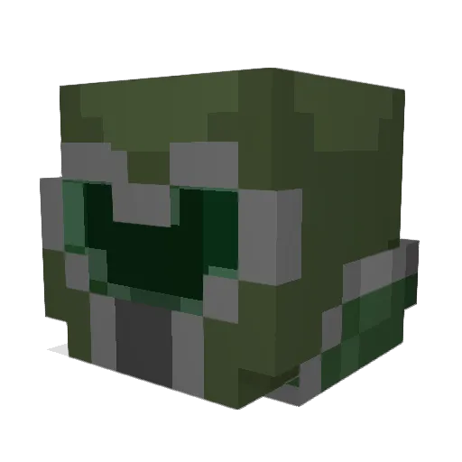 Gargorm Minecraft avatar head, 3D render