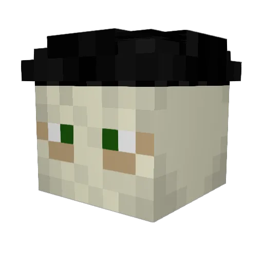 GargoyleGold Minecraft avatar head, 3D render