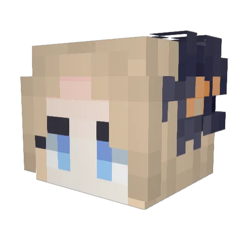 Garik911 Minecraft avatar head, 3D render