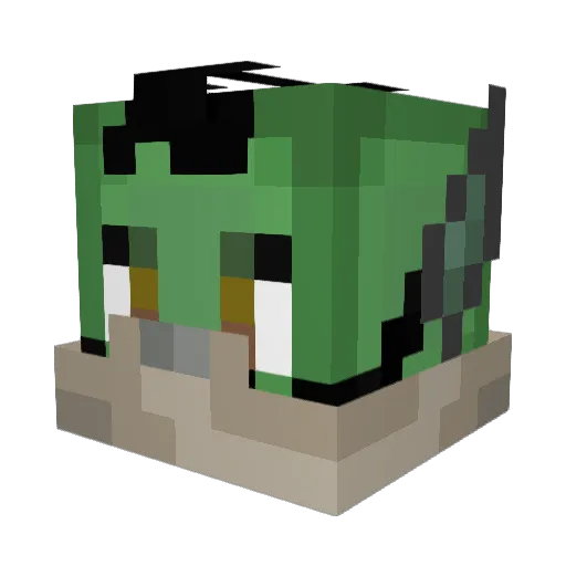 GarinEshka Minecraft avatar head, 3D render