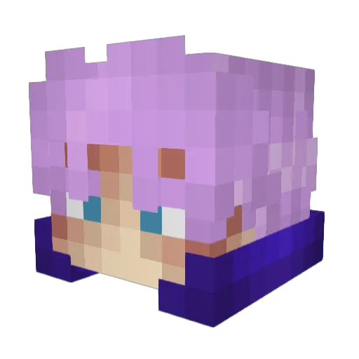 Garix69 Minecraft avatar head, 3D render