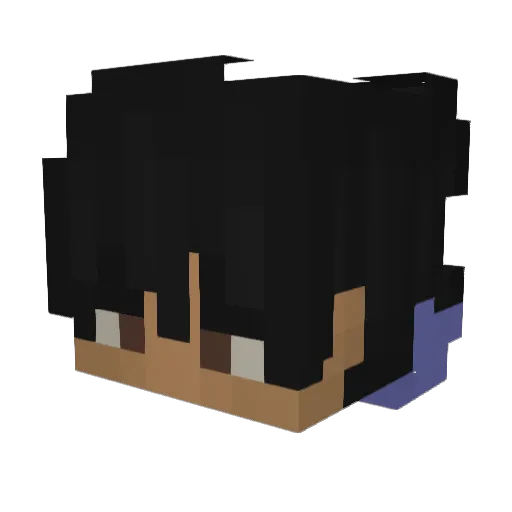 Garkis Minecraft avatar head, 3D render