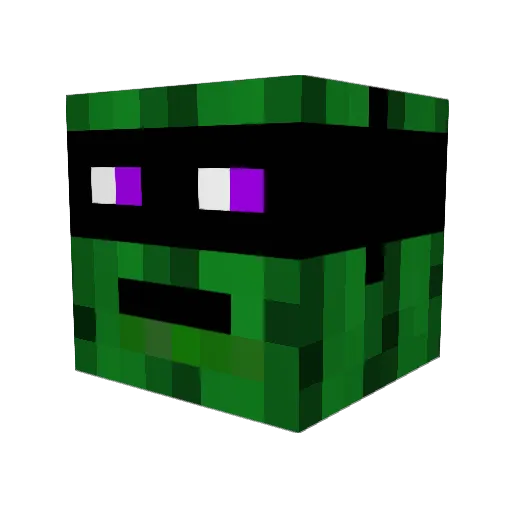 Garlaand Minecraft avatar head, 3D render