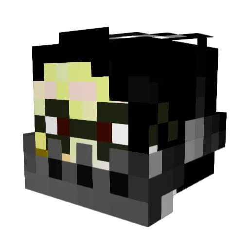 Garlean42 Minecraft avatar head, 3D render